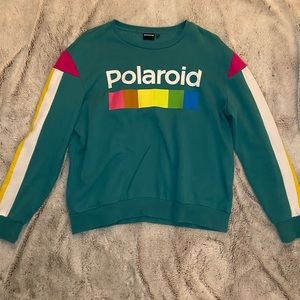 Teal Polaroid Sweatshirt